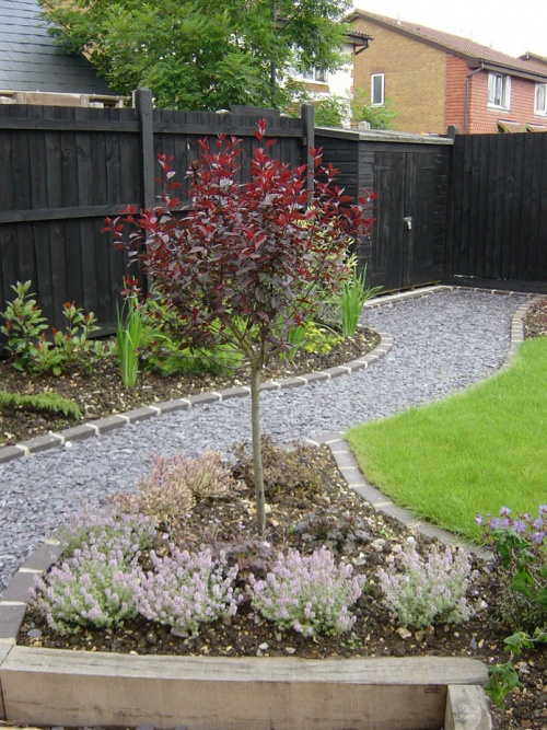 The new pathway gives a pleasant stroll to the gated parking area