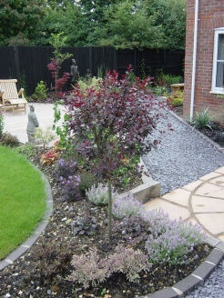 Different areas to enjoy the sun, with texture, colour and movement