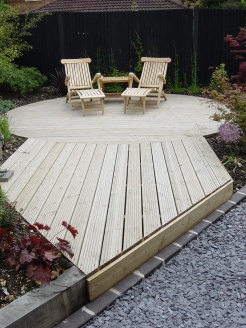 A deck to catch the evening sun and space to entertain